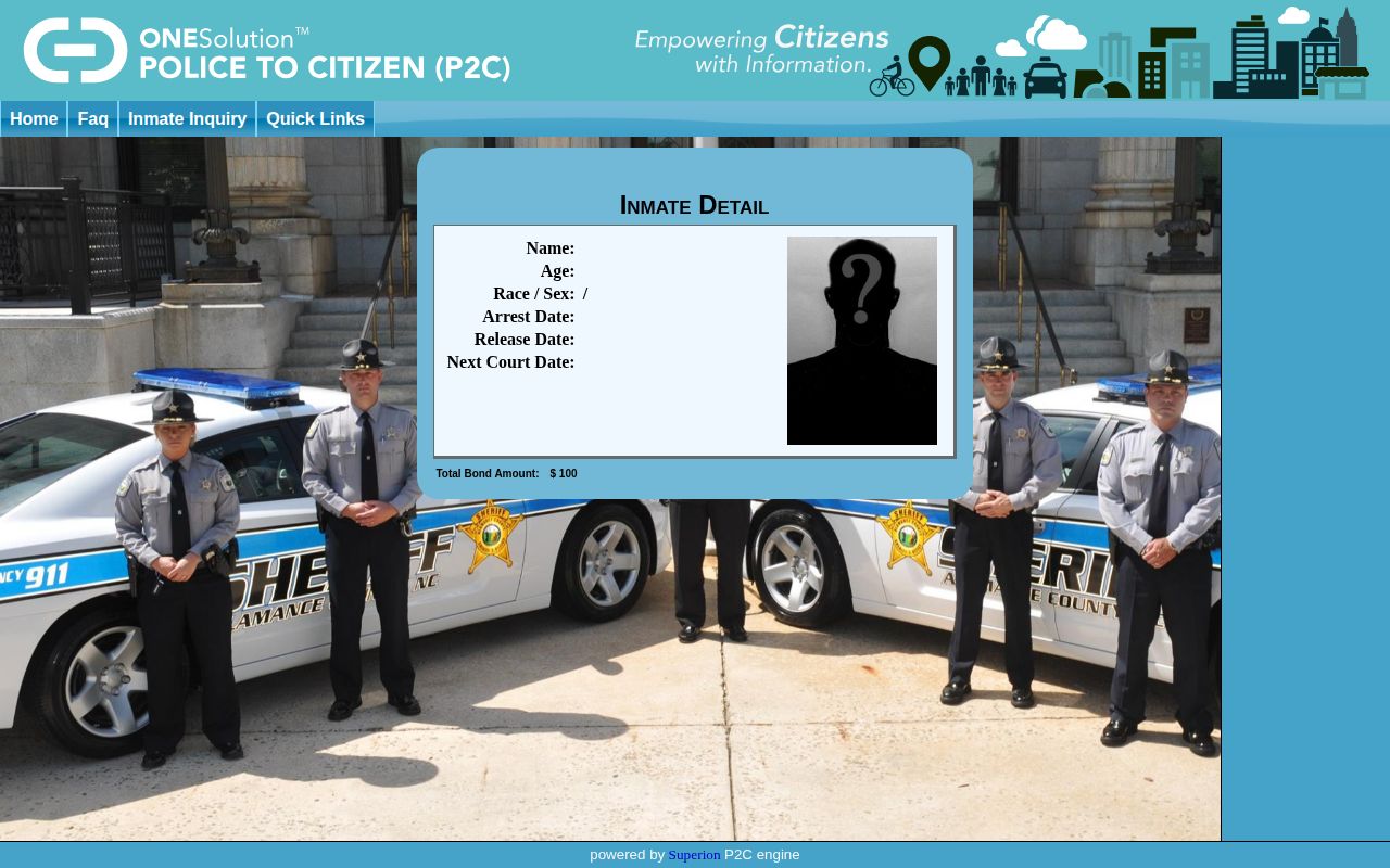 Alamance P2C detail template with booking image and release date fields
